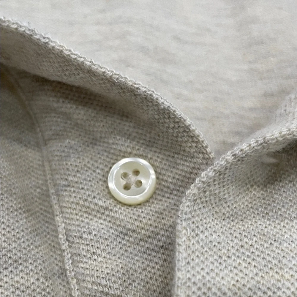 Polo Ralph Lauren Beige Long Sleeve Polo - Men’s XXL